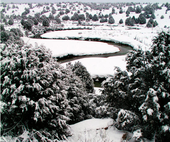 Siever River in winter