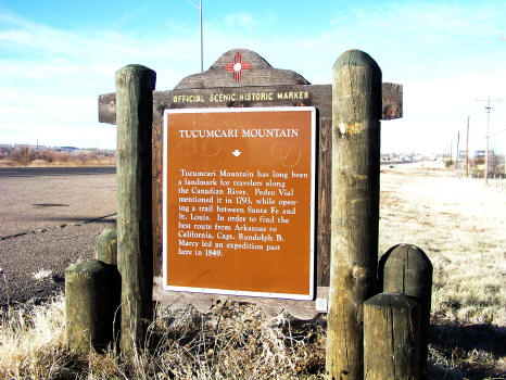 Tucumcari Mountai Sign Tucumcari, New Mexico
