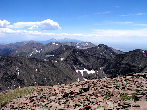 View south form the summit of Humbolt Peak