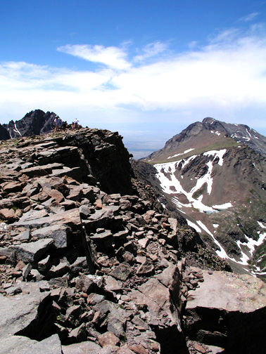 View to the summit of Humbolt Peak