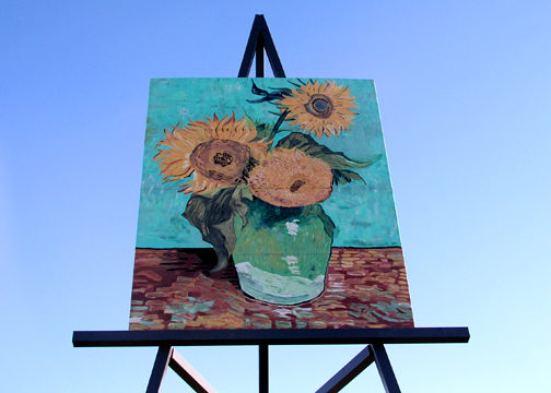 Replica of Van Gogh's Sunflowers Goodland, Kansas
