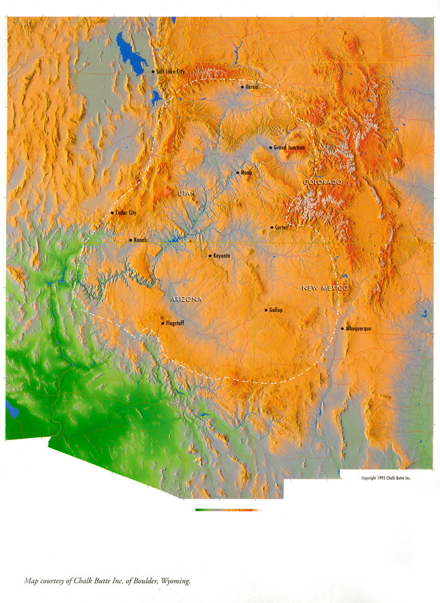 Map of The Colorado Plateau