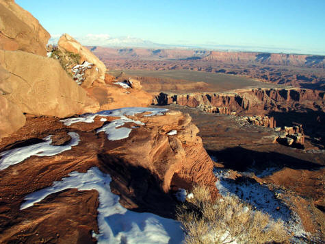 Grandview Point Canyonlands National Park in winter