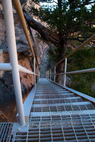 Steel Ladder on Sipipau Bridge Trail
